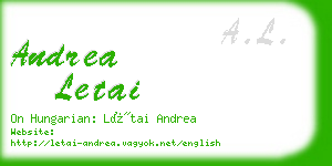 andrea letai business card